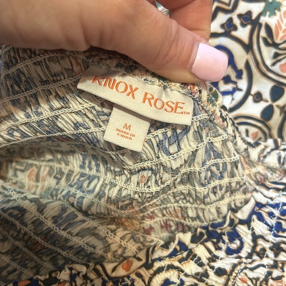 Knox Rose Women's One Shoulder A-Line Maxi Dress Asymmetrical Sundress Medium - Picture 4 of 5